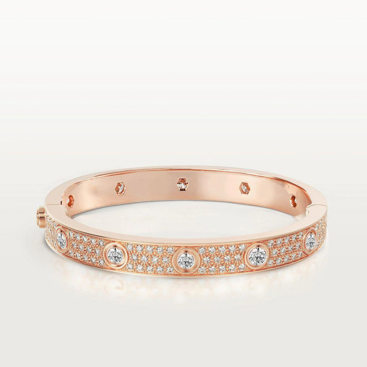 [Cartier]LOVE BRACELET 6.1MM DIAMOND-PAVED 10 BIG DIAMONDS