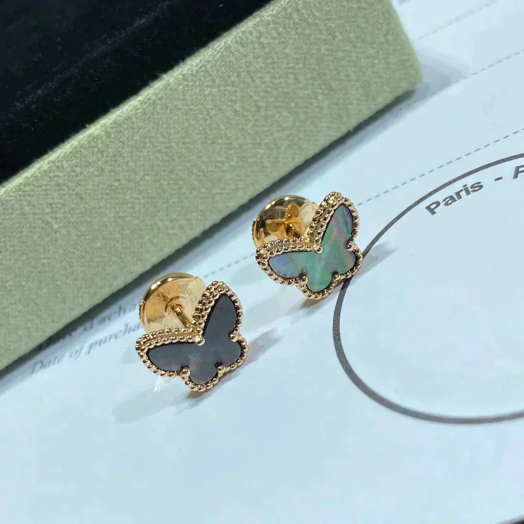 [Van Cleef & Arpels]BUTTERFLY DARK MOP  EARRINGS