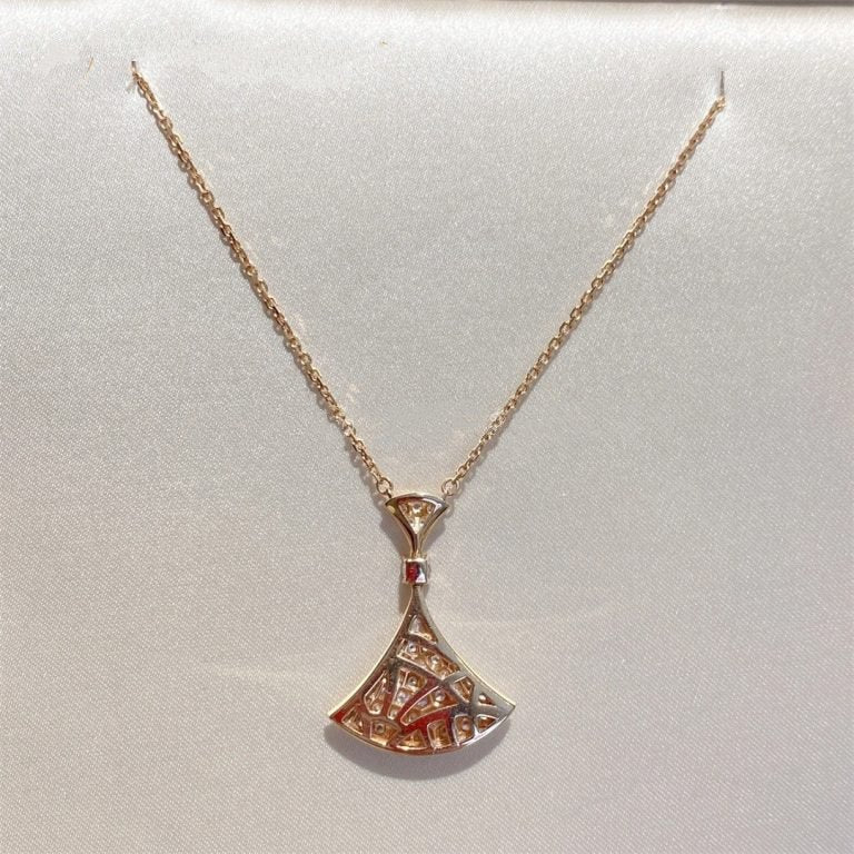 [Bulgari]DREAM NECKLACE PINK GOLD FULL DIAMOND