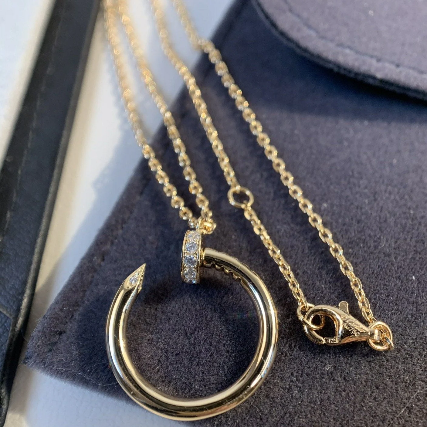 [Cartier]JUSTE NECKLACE PINK GOLD