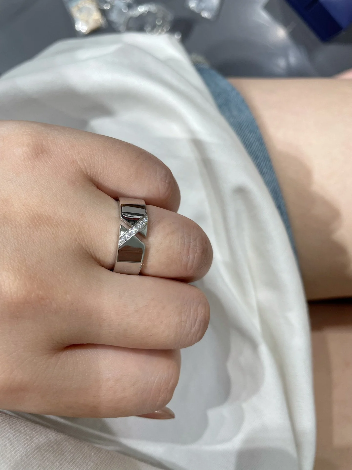 [Chaumet]LIENS EVIDENCE DIAOMOND RING