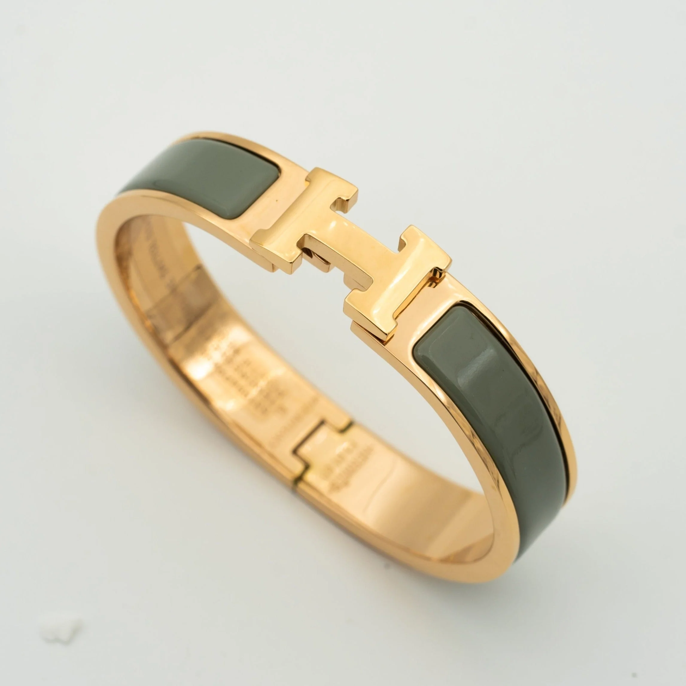 [Hermes]H BRACELET BLUE GREEN 12MM