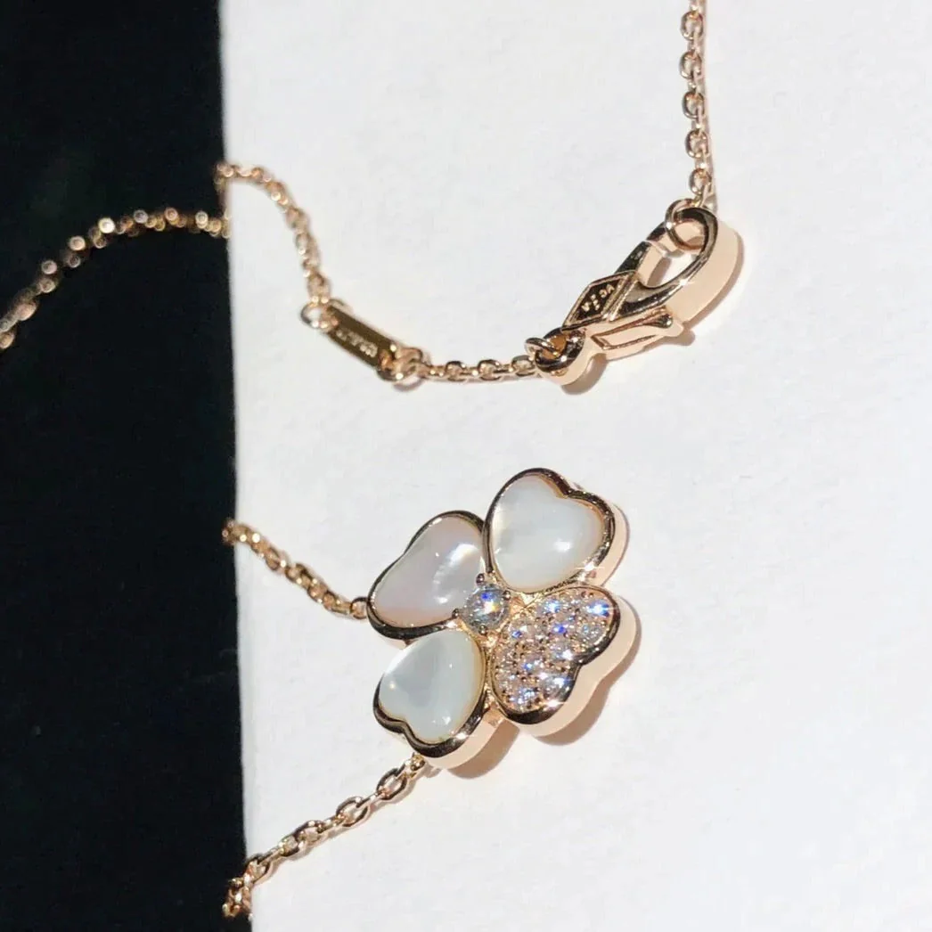 [Van Cleef & Arpels] MOP DIAMOND ROSE GOLD NECKLACE