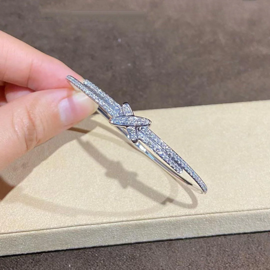 [Chaumet]JEUX DE BRACELET DIAMONDS SILVER