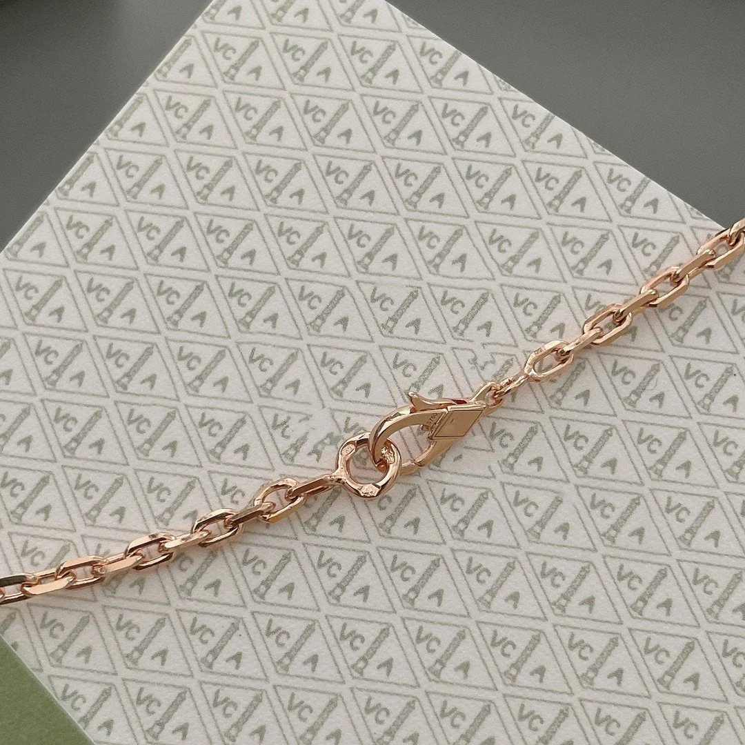 [Van Cleef & Arpels]LUCKY SPRING 15 MOTIFS ROSE GOLD NECKLACE