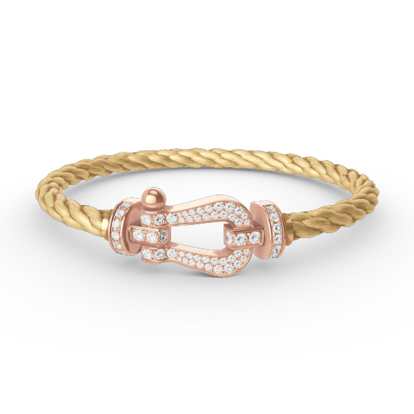 [Fred]FORCE LARGE HORSESHOE FULL DIAMOND BRACELET ROSE GOLD