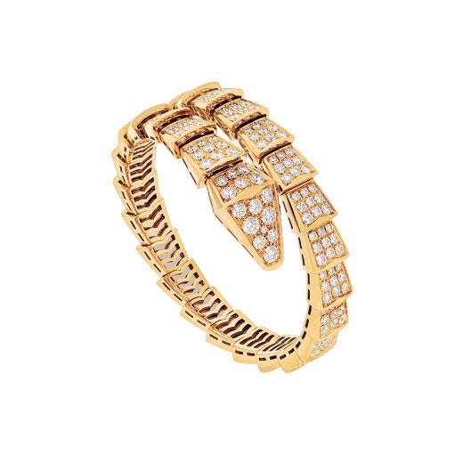 [Bulgari]SERPENTI BRACELET 8MM GOLD DIAMOND