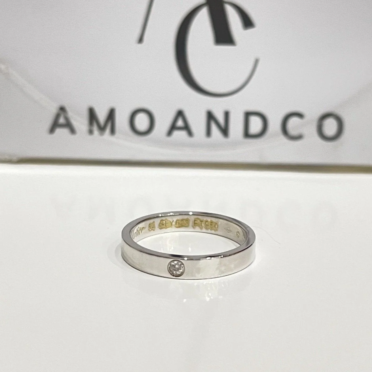 [Cartier]LOVE RING 4MM 1 DIAMOND