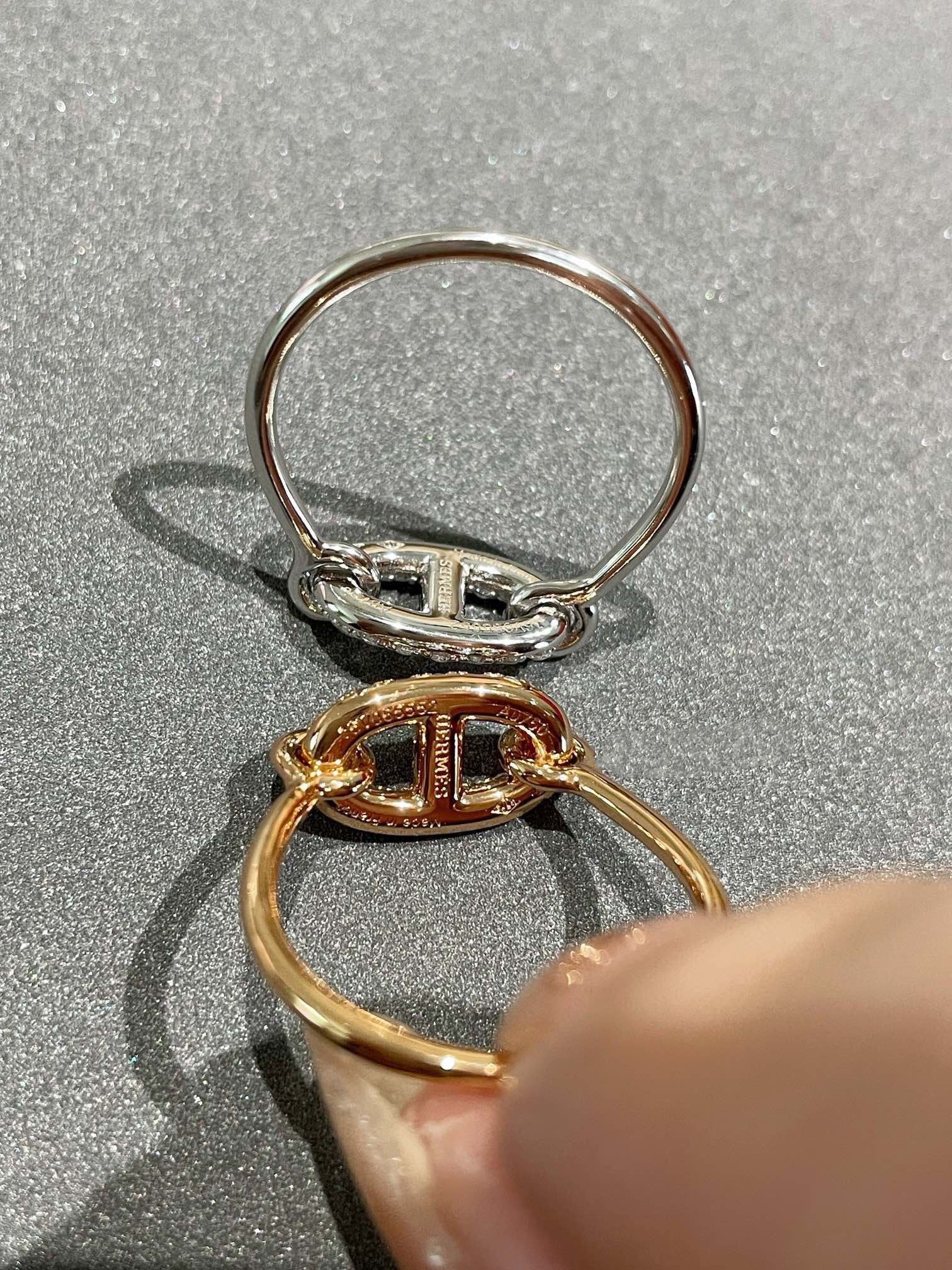 [Hermes]RONDE SMALL DIAMOND RING