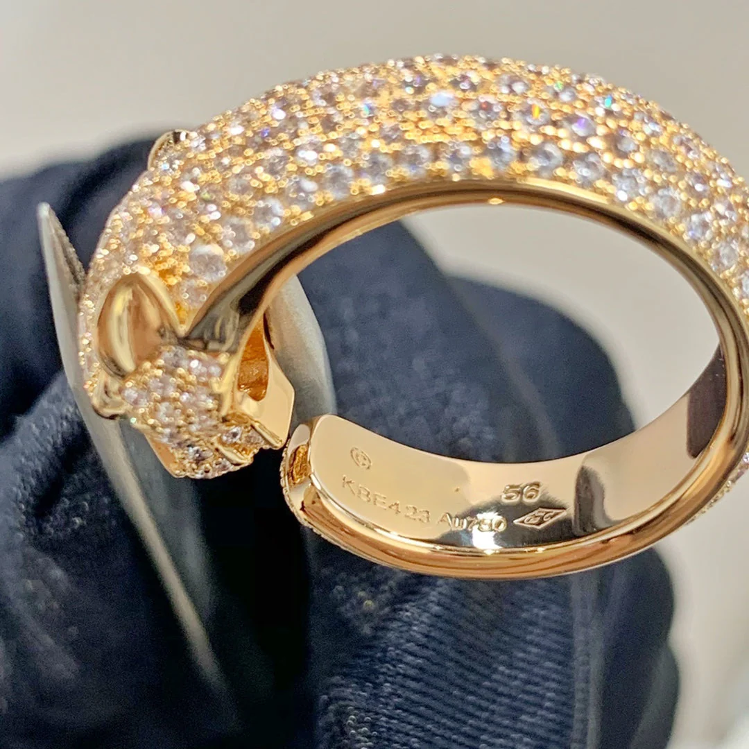 [Cartier]PANTHERE PINK GOLD DIAMOND RING
