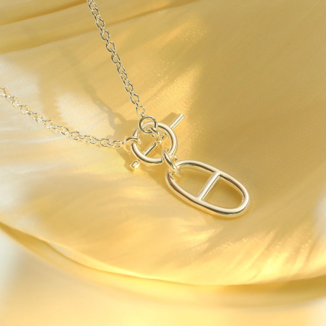 [Hermes]HM CHAINE D'ANCRE PENDANT NECKLACE STERLING SILVER