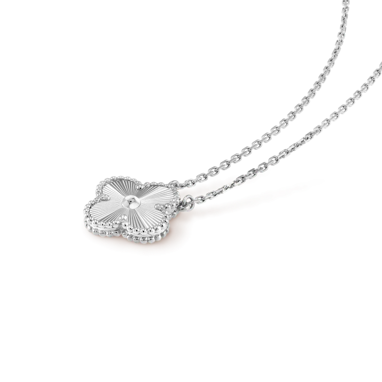 [Van Cleef & Arpels] 15MM LASER NECKLACE SILVER