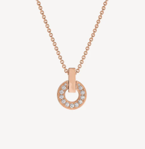 [Bulgari]GARI NECKLACE PINK GOLD DIAMOND