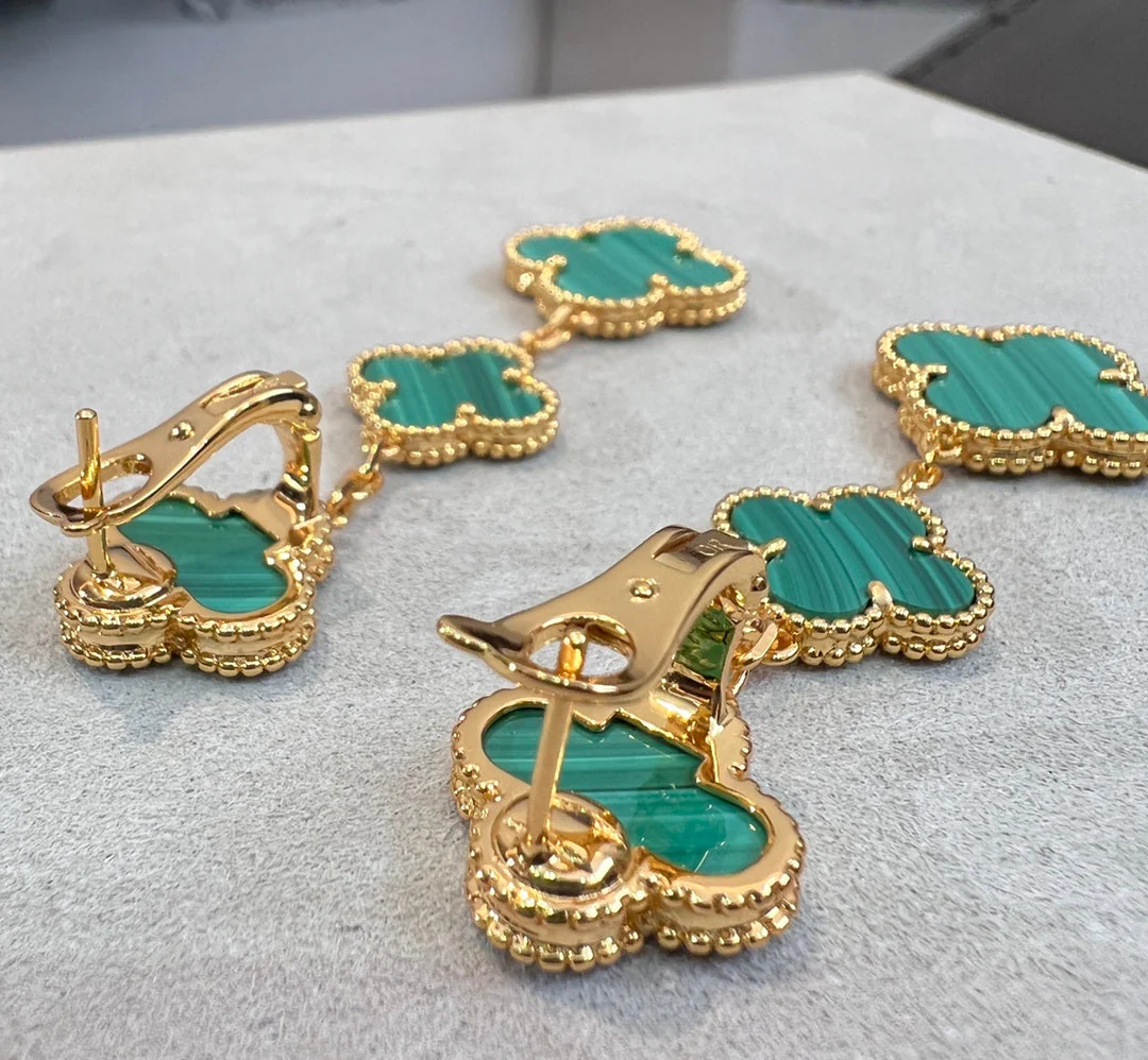 [Van Cleef & Arpels] MALACHITE 3 MOTIFS GOLD