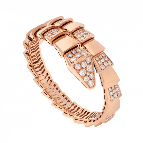 [Bulgari]SERPENTI WIDE BRACELET PINK GOLD DIAMOND