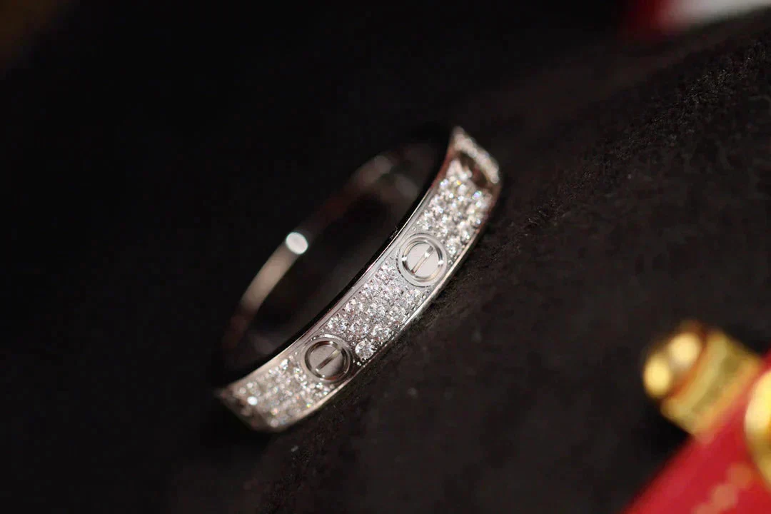 [Cartier]LOVE RING 3.6MM DIAMOND PAVED
