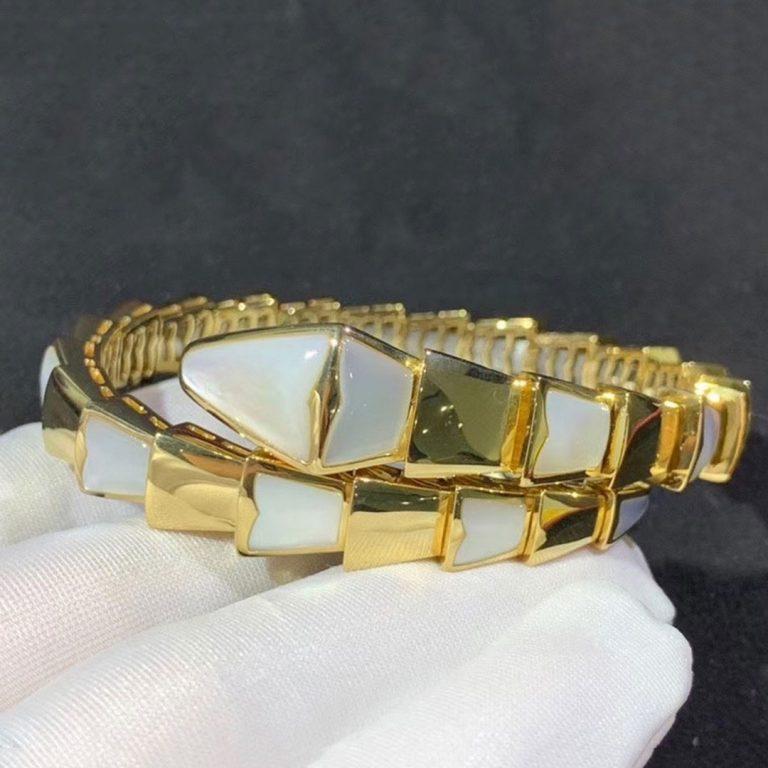 [Bulgari]SERPENTI BRACELET MOP GOLD