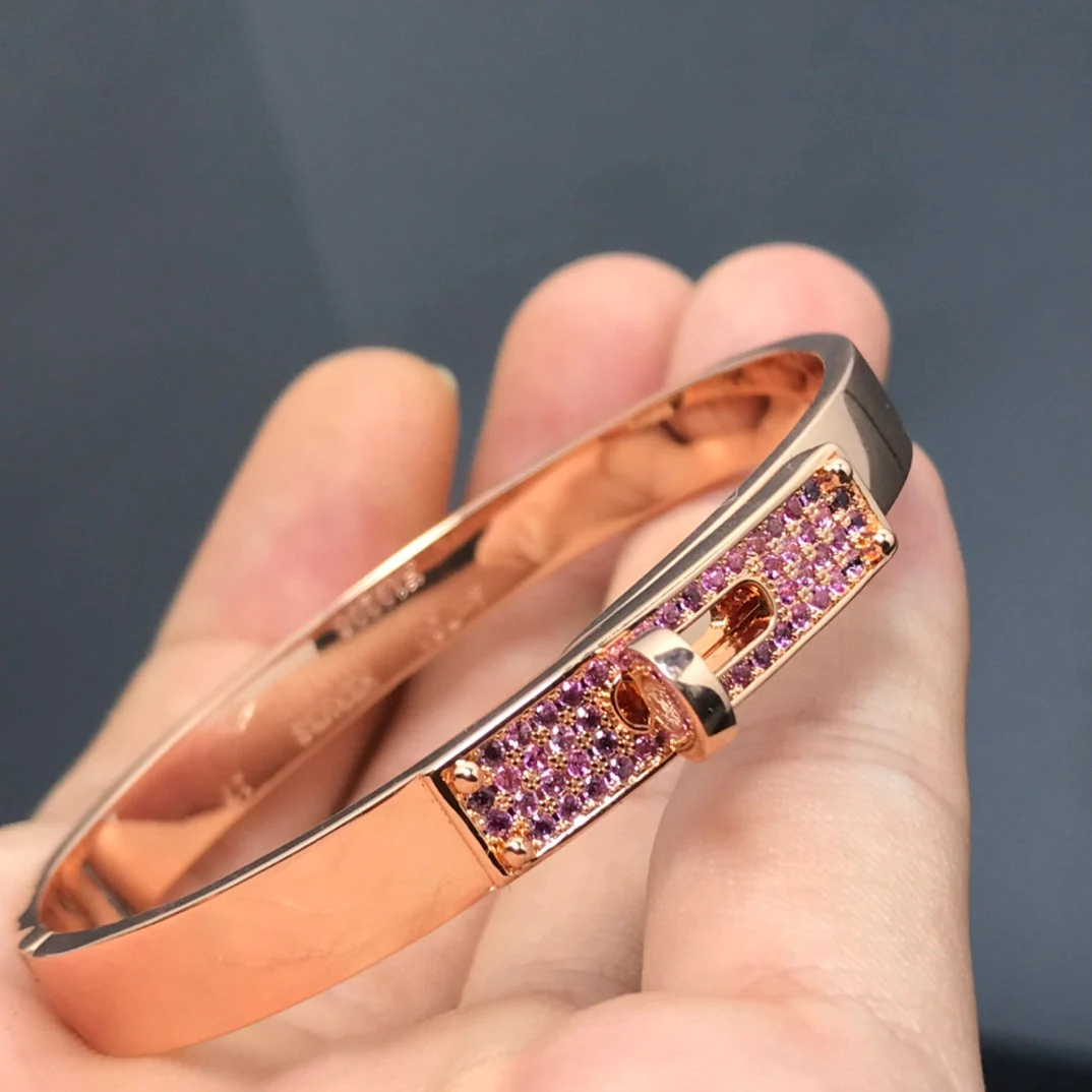 [Hermes]KELLY BRACELET PINK DIAMOND