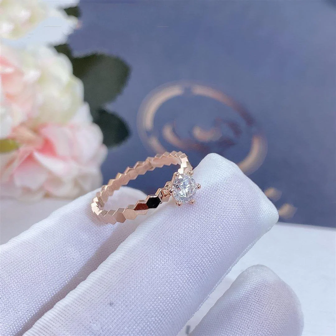 [Chaumet]BEE LOVE RING PINK GOLD 1 DIAMOND