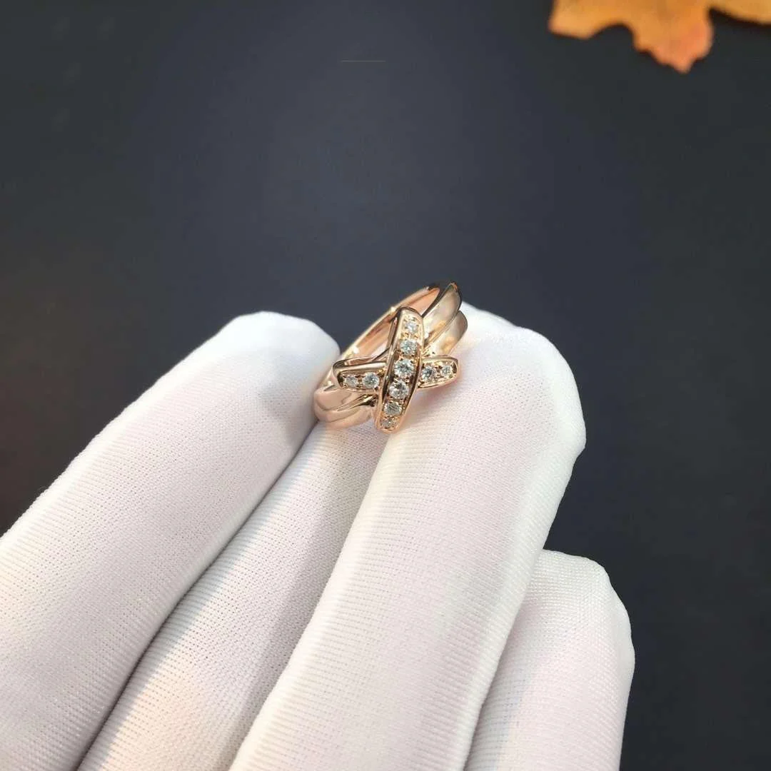 [Chaumet]JEUX DE PINK GOLD DIAMOND RING