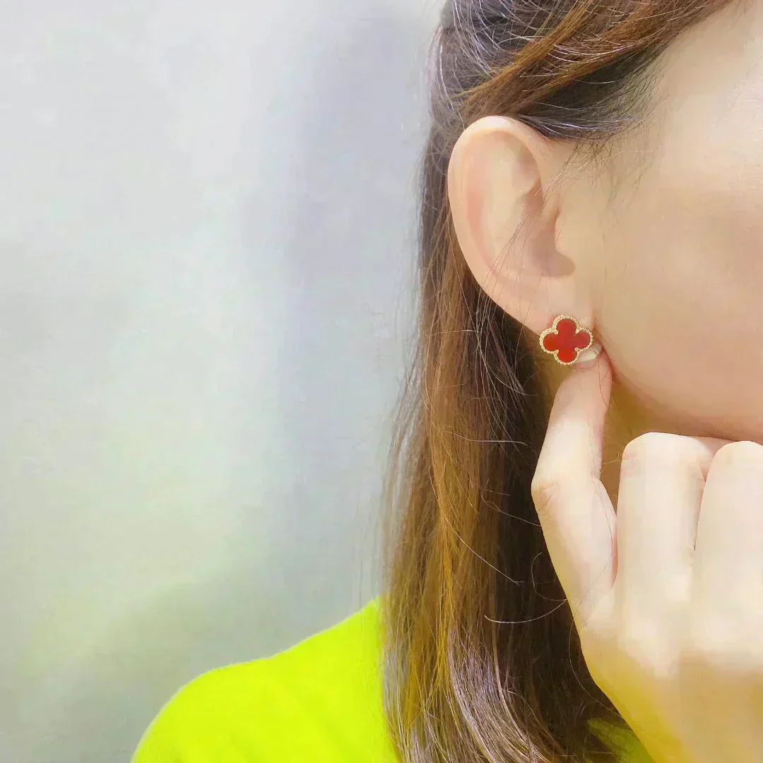 [Van Cleef & Arpels] MEDIUM 1 MOTIFS CARNELIAN  EARRINGS