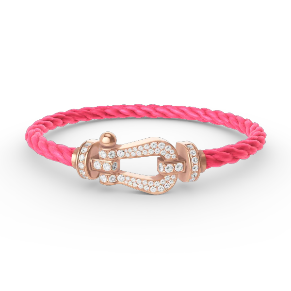 [Fred]FORCE LARGE HORSESHOE FULL DIAMOND BRACELET ROSE GOLD