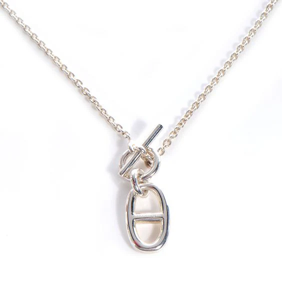 [Hermes]HM CHAINE D'ANCRE PENDANT NECKLACE STERLING SILVER