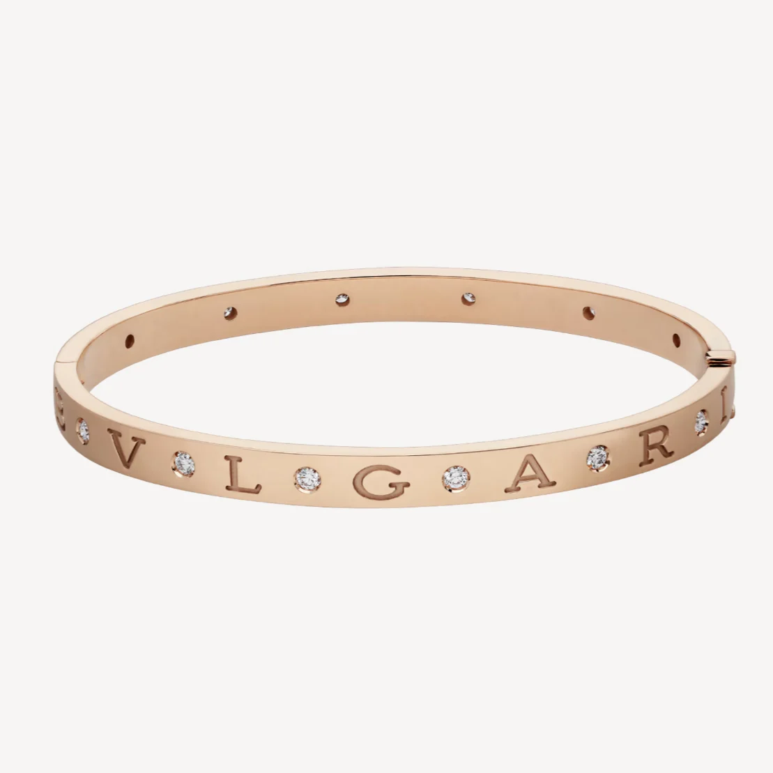[Bulgari]ZERO 1 PINK GOLD 12 DIAMONDS BRACELET
