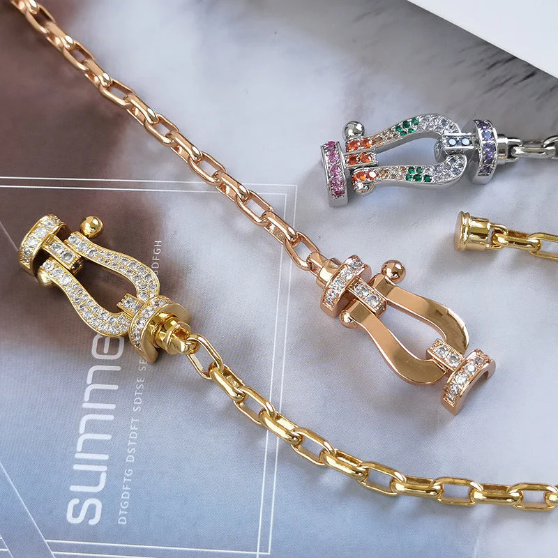 [Fred]FORCE LARGE HORSESHOE CLASP  METAL BRACELET