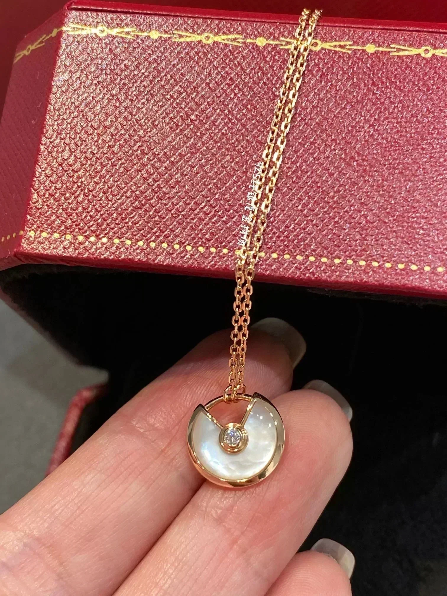 [Cartier]AMULETTE ROSE GOLD MOP NECKLACE
