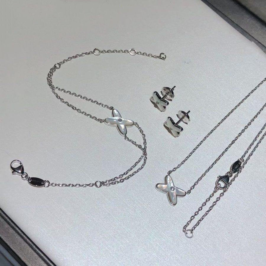 [Chaumet]JEUX BRACELET WHITE MOP SILVER 1 DIAMOND