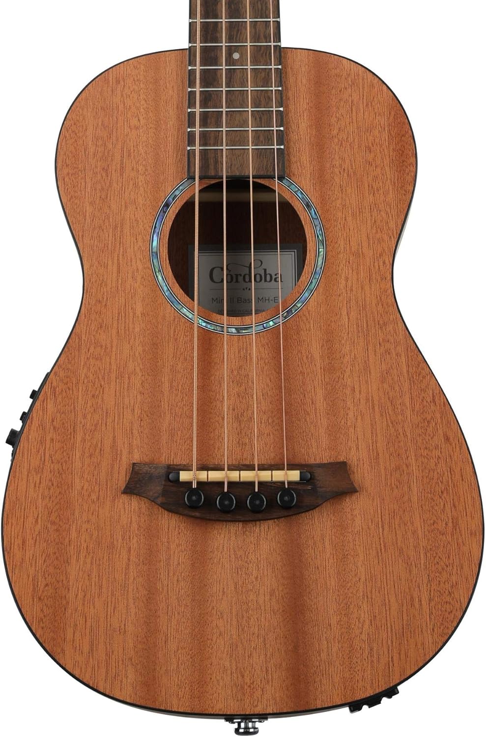 Mini II Bass MH-E, Mahogany, Small Body, Acoustic-Electric Bass Guitar