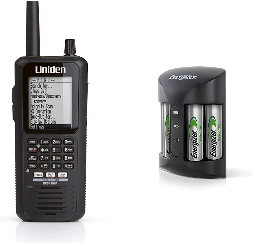 BCD436HP HomePatrol Series Digital Handheld Scanner. Simple Programming, S.A.M.E. Emergency/Weather Alert, Covers USA and Canada
