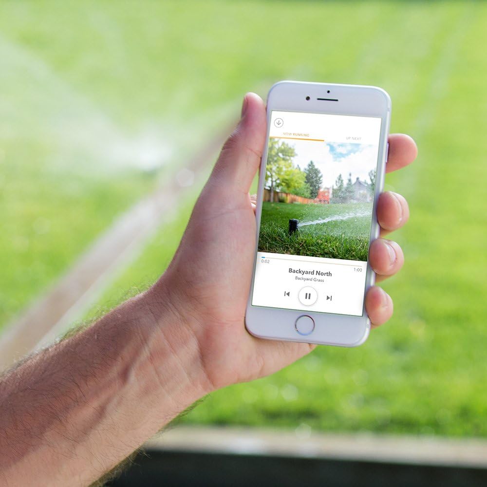 Smart Lawn Sprinkler Controller, 8-Zone 2nd Generation, Alexa Compatible with Rain, Freeze and Wind Skip (8ZULW-B)