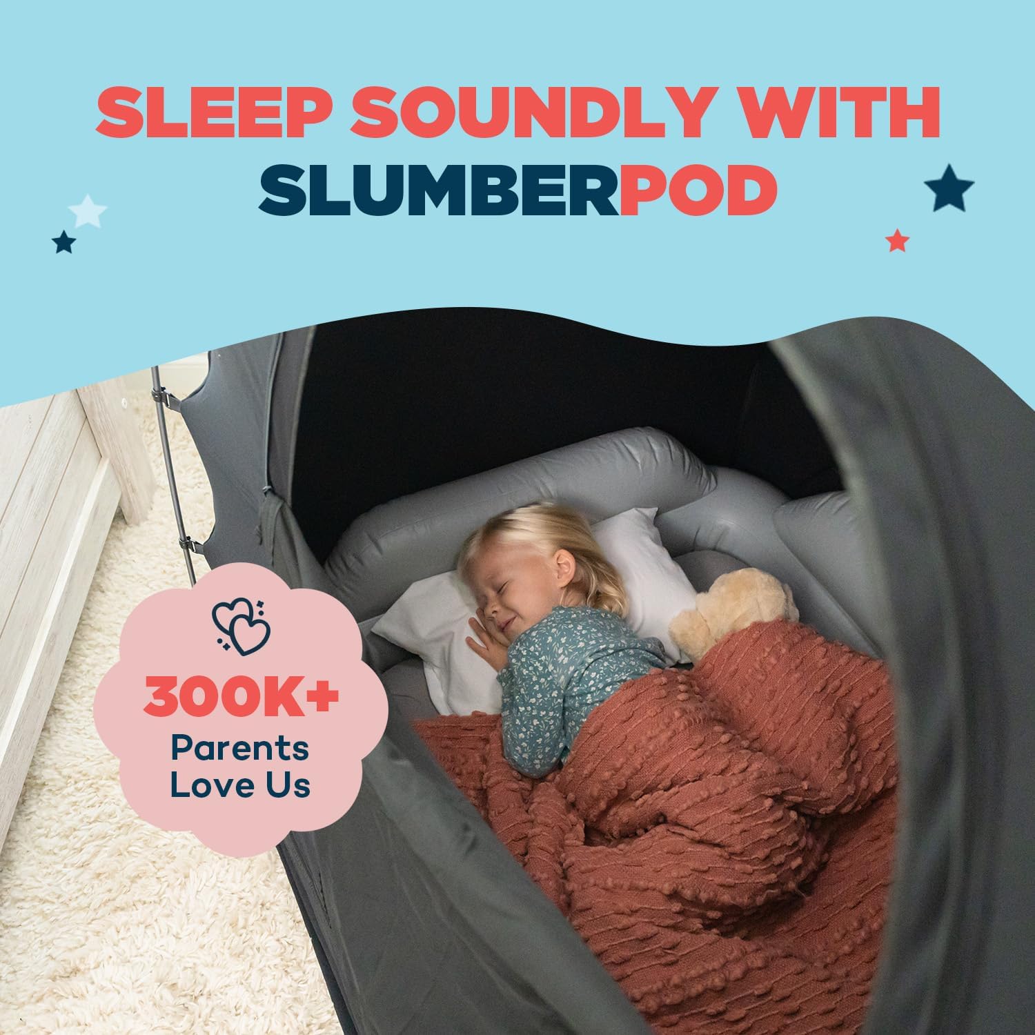 with Fan The Original Blackout Sleep Tent Travel Essential for Baby and Toddlers, Mini Crib and Pack n Play Cover, Sleep Pod with Monitor Pouch and Fan Pouch, Blocks 95%+ Light, Black