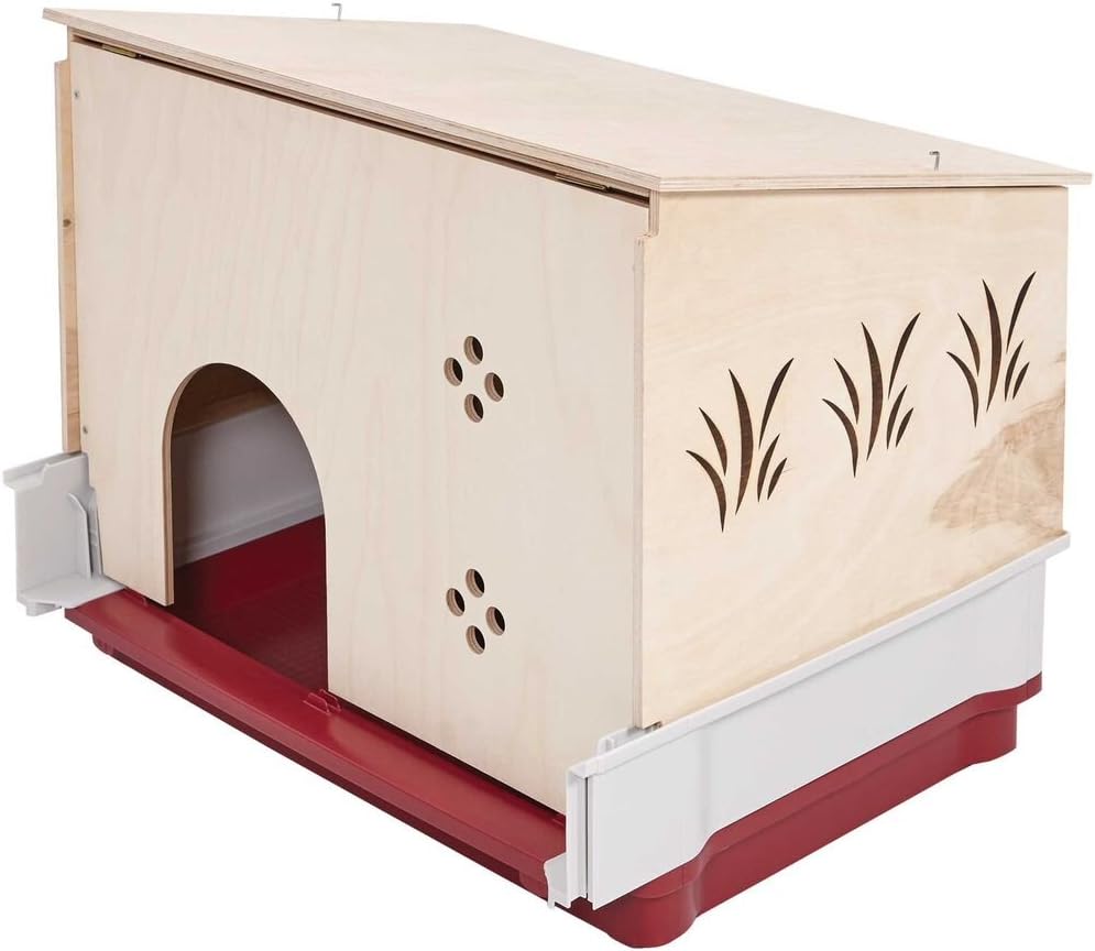 Deluxe Rabbit & Guinea Pig Cage, XX-Large, White & Red