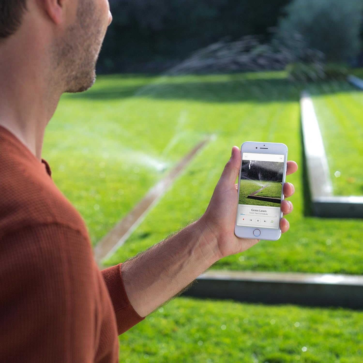 Smart Lawn Sprinkler Controller, 8-Zone 2nd Generation, Alexa Compatible with Rain, Freeze and Wind Skip (8ZULW-B)
