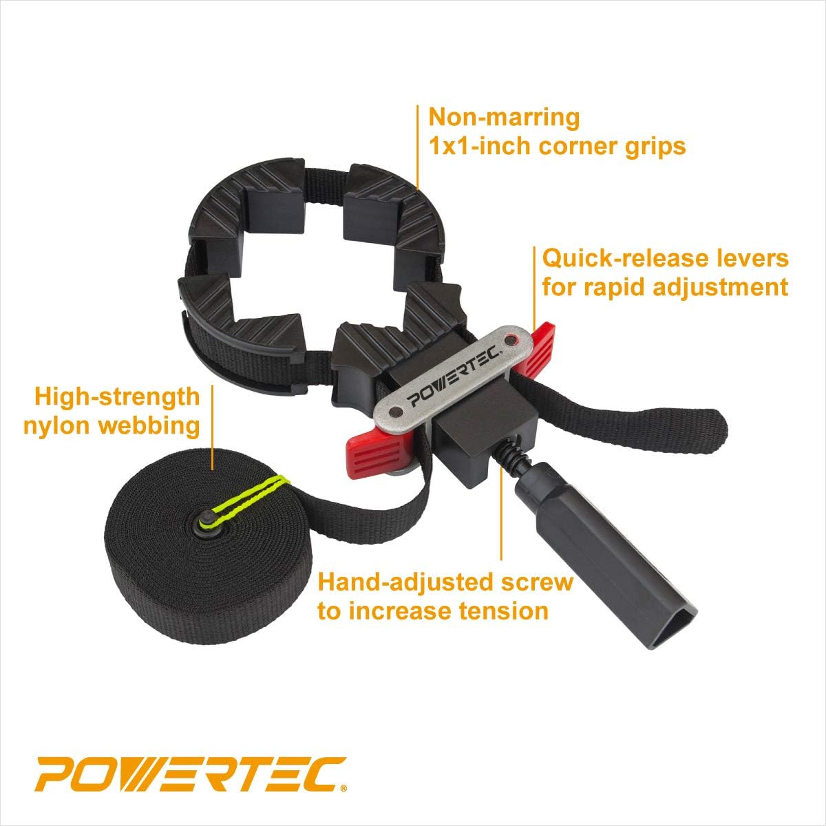 POWERTEC Band Clamp with Quick-Release Levers Case of 12