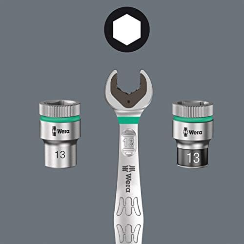 Wera 05004016001 8100 SA 6 Zyklop Metric Speed Ratchet Set  28 Piece  1/4′′ Drive