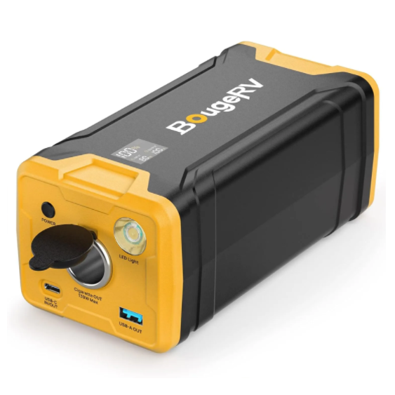 BougeRV 220Wh Portable Power Station with Dynamic Display Panel
