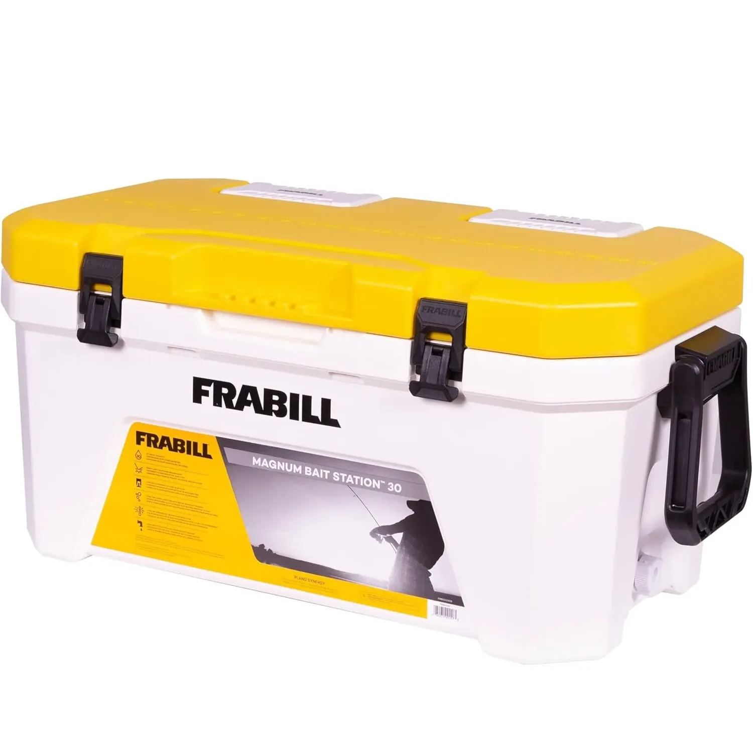 Frabill Bait Station - 30 Quart Bait with Dual Inflation, Gasket Closure for Watertight Seal
