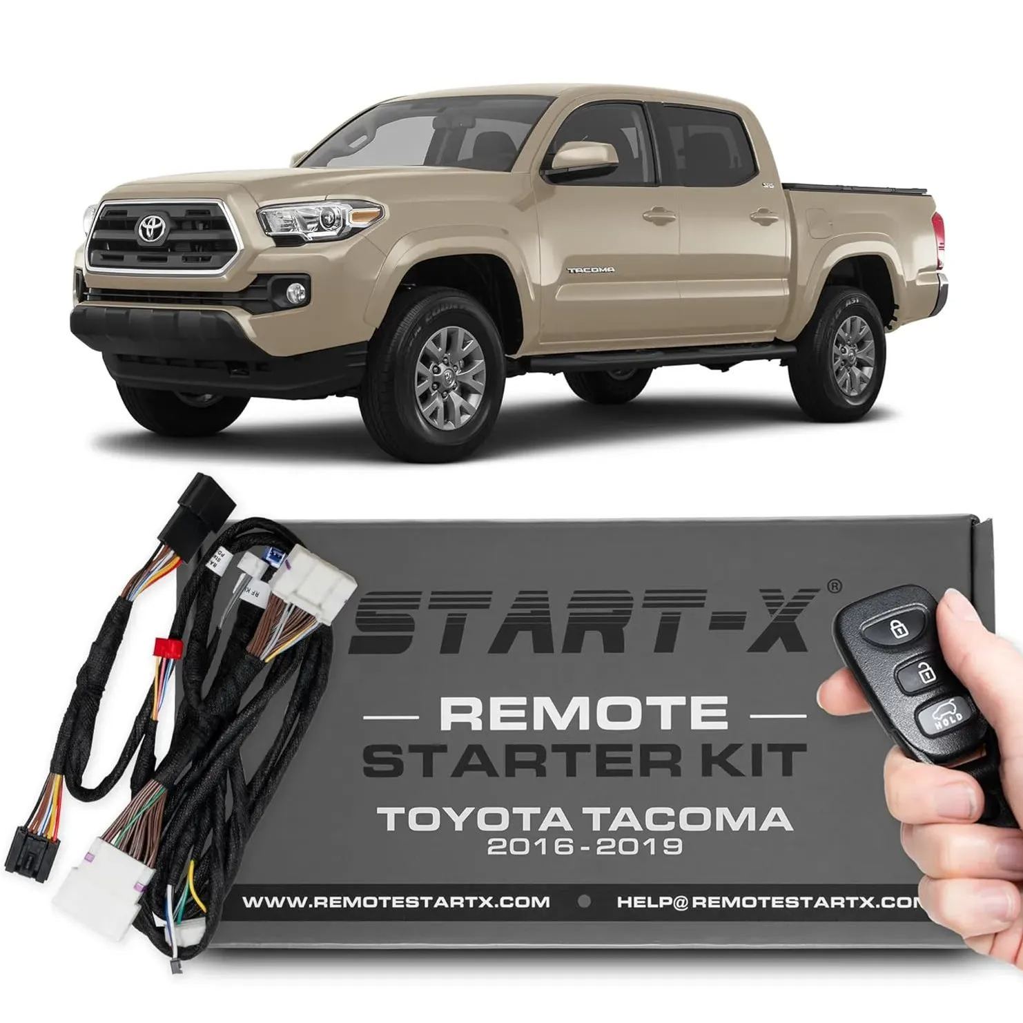 Start-X Remote Start Kit - For Tacoma, Push Start, 3X Locking Remote Start