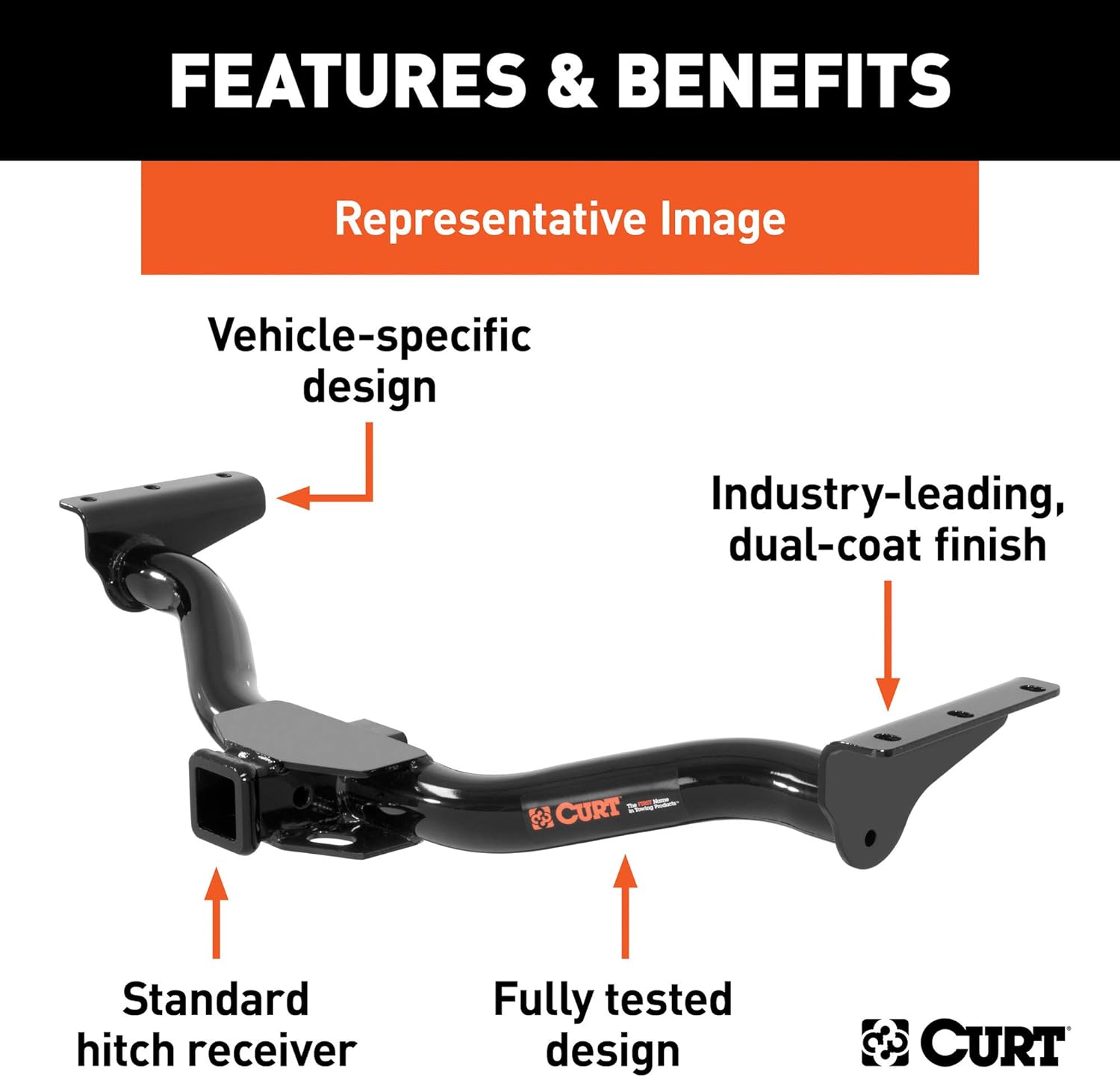CURT Class 3 Trailer Hitch, 2