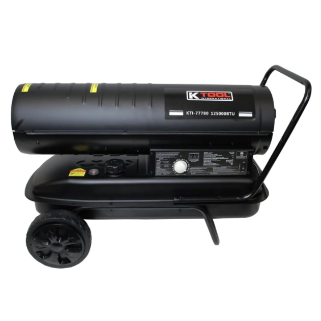 K Tool International Thermostatically Controlled Portable Kerosene/Diesel Torpedo Heater