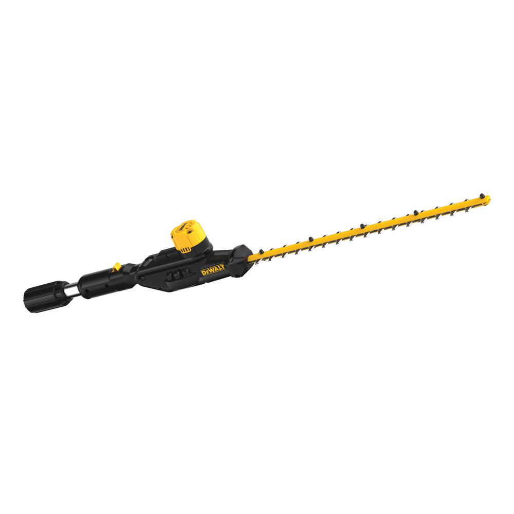 DEWALT 20V MAX Pole Hedge Trimmer Head, 22′′ Dual Action Blades, 180° Articulating Head, Cordless