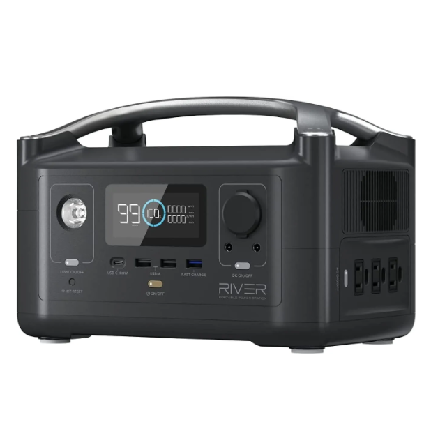 EF ECOFLOW RIVER 288Wh Portable Power Station 3 x 600W AC Outlets & LED Flashlight