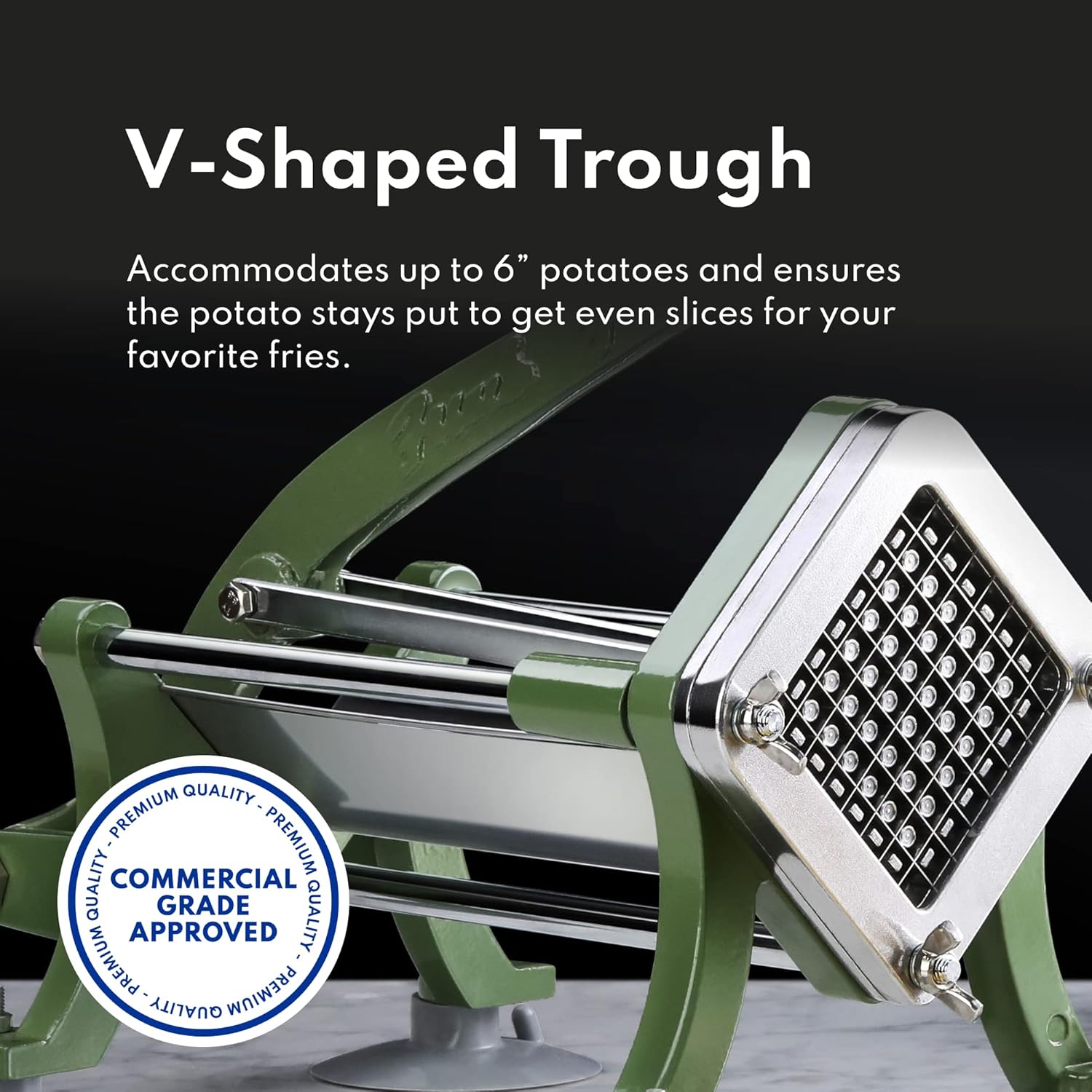New Star Foodservice Commercial Grade French Fry Cutter Complete Kit