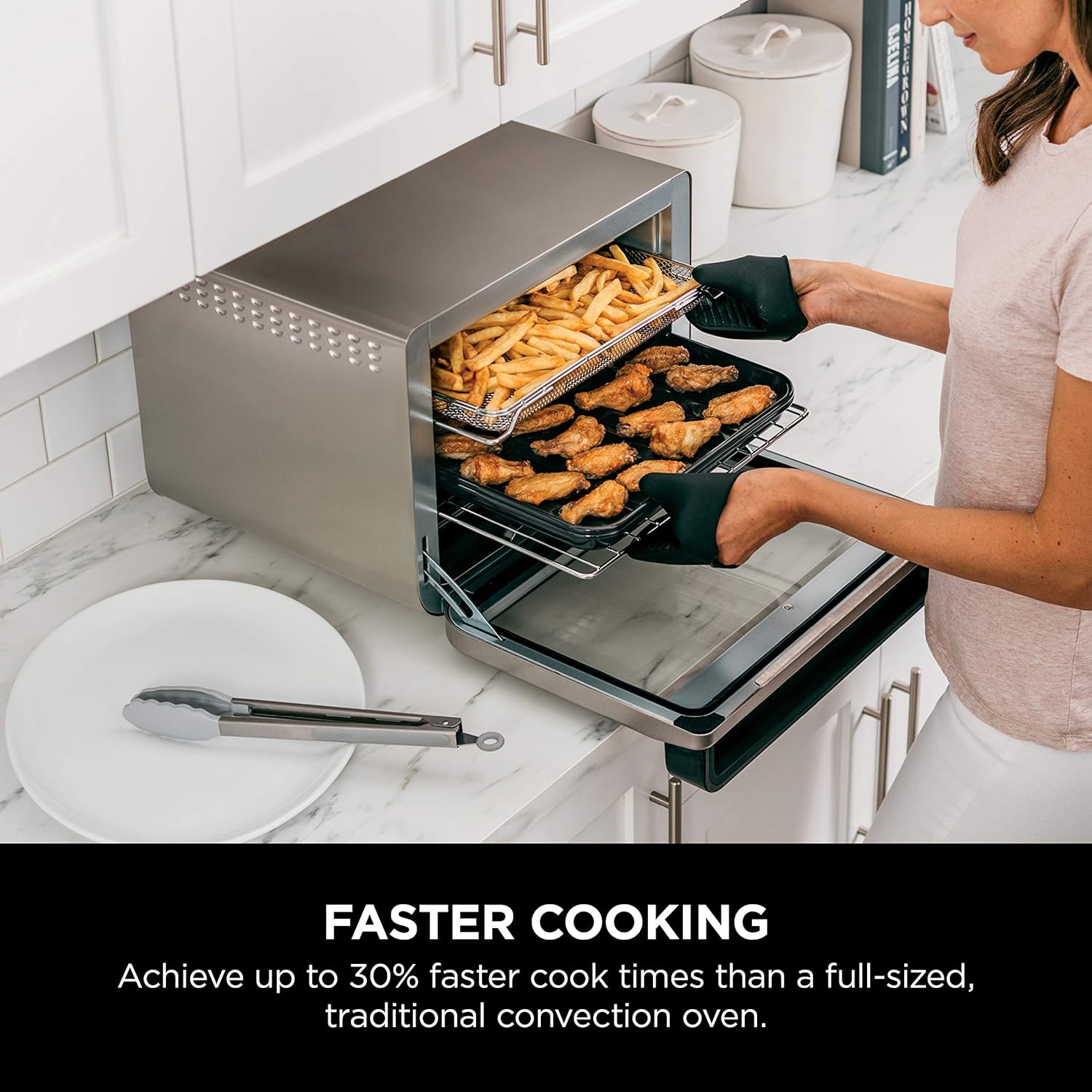 Ninja Digital Countertop Dehydration Heating Stainless Steel Convection Oven