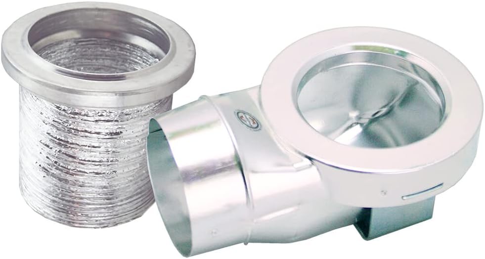 MV-90 Magnetic Dryer Vent Coupling with UL 2158A Dryerflex Hose – Efficient 90° Venting Solution