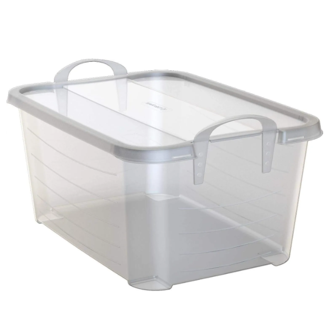 Life Story Clear Stackable Closet Organizer and Storage Boxes 55 Quart 24-Pack